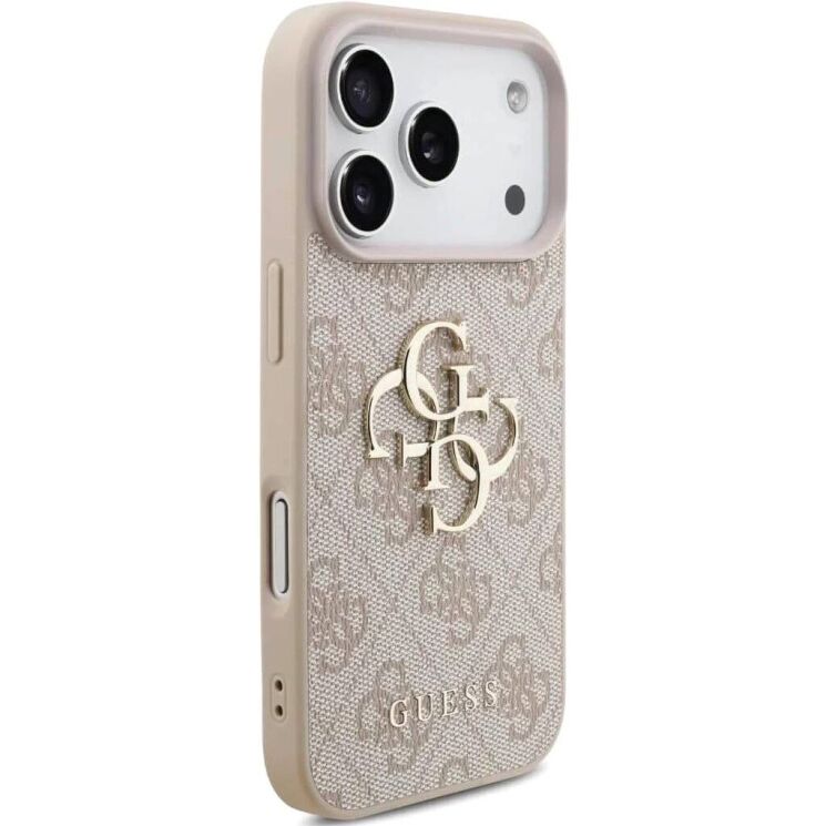 Чехол с ремешком Guess 4G Strap 4G Classic Logo для iPhone 17 Pro (GUHCP17LP4GMGSP) - Pink: фото 4 из 9