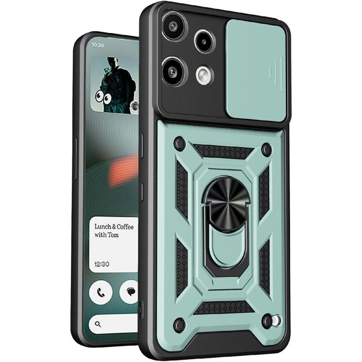 Чохол із захистом камери Deexe Armor Shield для Nothing Phone (3a) Lite - Green: фото 1 з 9