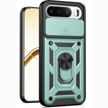 Чохол із захистом камери Deexe Armor Shield для Realme 16 - Green: фото 1 з 9