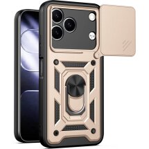 Чехол с защитой камеры Deexe Armor Shield для TECNO Spark 50 - Gold: фото 1 из 9
