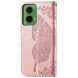 Чехол UniCase Butterfly Pattern для Motorola Moto G35 - Rose Gold (367911RG). Фото 6 из 7