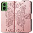 Чехол UniCase Butterfly Pattern для Motorola Moto G35 - Rose Gold (367911RG)