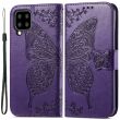 Чехол UniCase Butterfly Pattern для Samsung Galaxy A22 (A225) / M22 (M225) - Dark Purple (277506DV)
