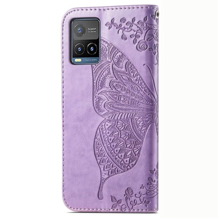 Чехол UniCase Butterfly Pattern для VIVO Y33s / Y21 / Y21s - Light Purple: фото 6 из 10
