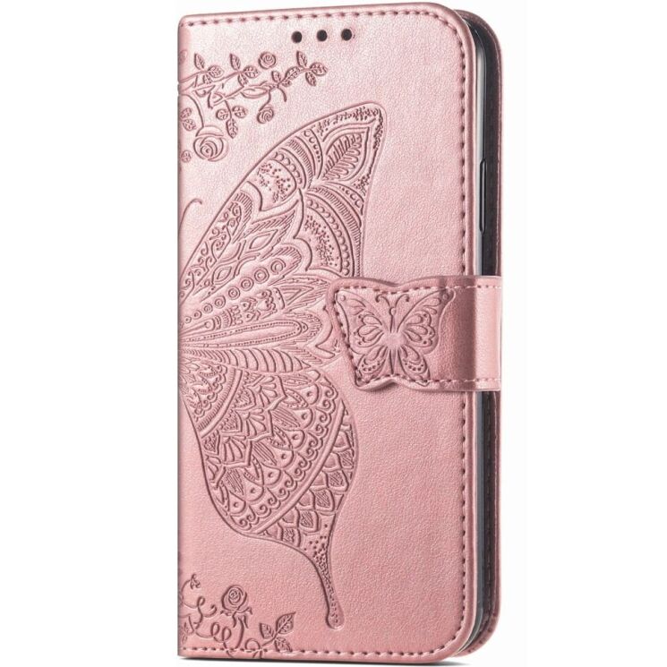 Чехол UniCase Butterfly Pattern для Xiaomi Poco X5 Pro / Redmi Note 12 Pro 5G - Rose Gold: фото 4 из 8