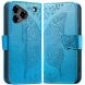 Чехол UniCase Butterfly Pattern для ZTE Blade A76 - Blue (402907L). Фото 1 из 10