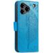 Чехол UniCase Butterfly Pattern для ZTE Blade A76 - Blue (402907L). Фото 6 из 10