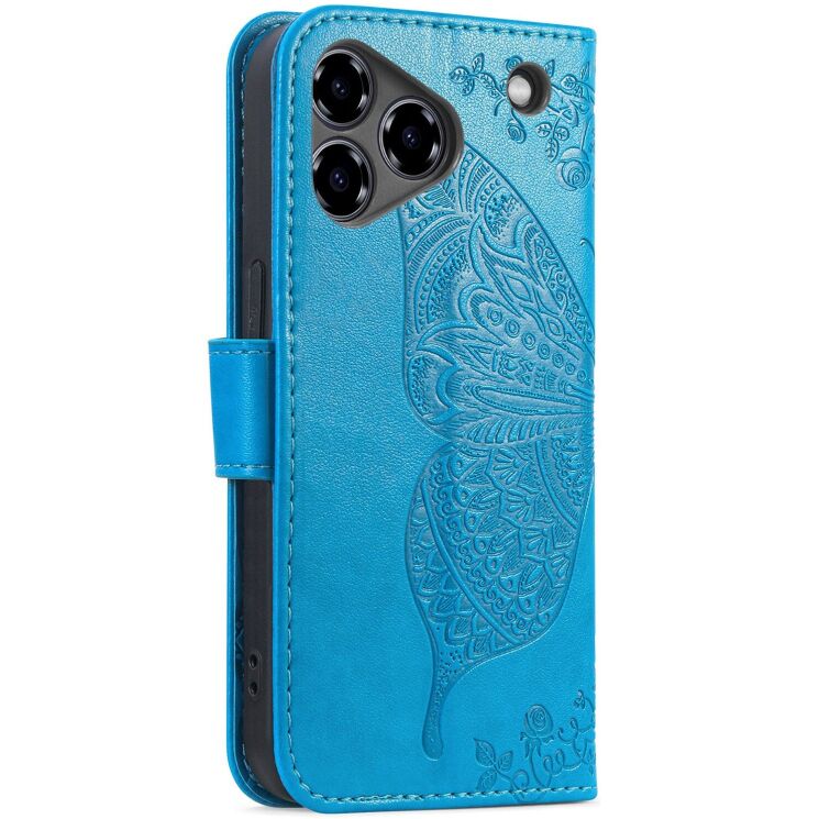 Чехол UniCase Butterfly Pattern для ZTE Blade A76 - Blue: фото 6 из 10