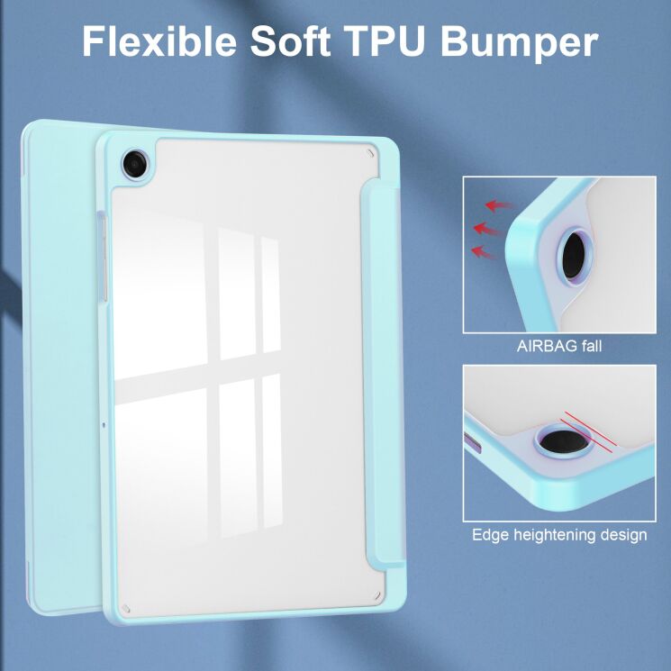 Чeхол UniCase Folio Style для Samsung Galaxy Tab A11 Plus (X230/236) - Green: фото 6 из 8