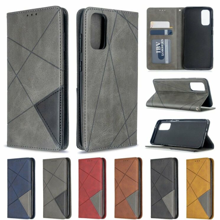 Чехол UniCase Geometric Pattern для Samsung Galaxy S20 (G980) - Grey: фото 8 из 11