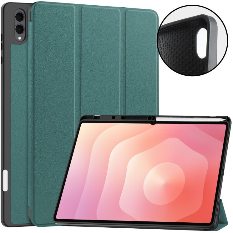 Чехол UniCase Soft UltraSlim для Samsung Galaxy Tab S12 Ultra - Blackish Green: фото 1 из 10