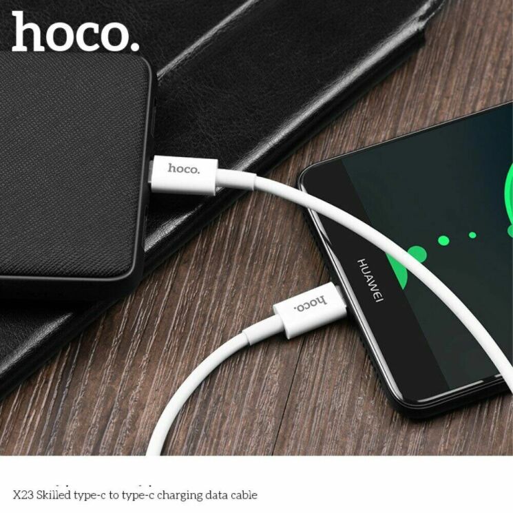 Дата-кабель HOCO X23 Type-C to Type-C - Black: фото 11 з 11