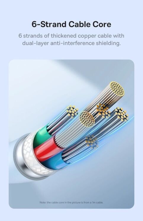 Кабель Baseus Pudding Series Type-C to Type-C (100W, 1.2m) P10355702111-00 - Black: фото 14 з 26