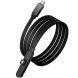 Кабель Hoco U150 Type-C to Type-C 60W (3A, 1.2m) - Black (896518B). Фото 4 из 9