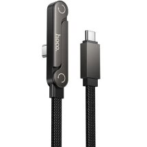 Кабель Hoco U150 Type-C to Type-C 60W (3A, 1.2m) - Black: фото 1 из 9
