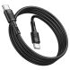 Кабель Hoco X83 Victory Type-C to Type-C (60W, 3A, 1m) - Black (896023B). Фото 2 з 6