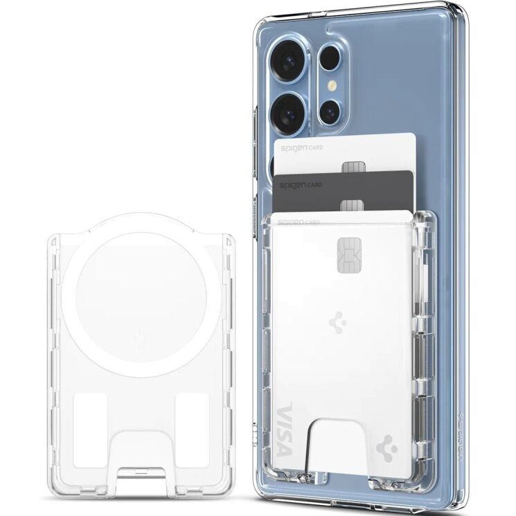 Кардхолдер Spigen Ultra Hybrid (Mag Fit) AFA09206 - Crystal Clear: фото 4 з 21