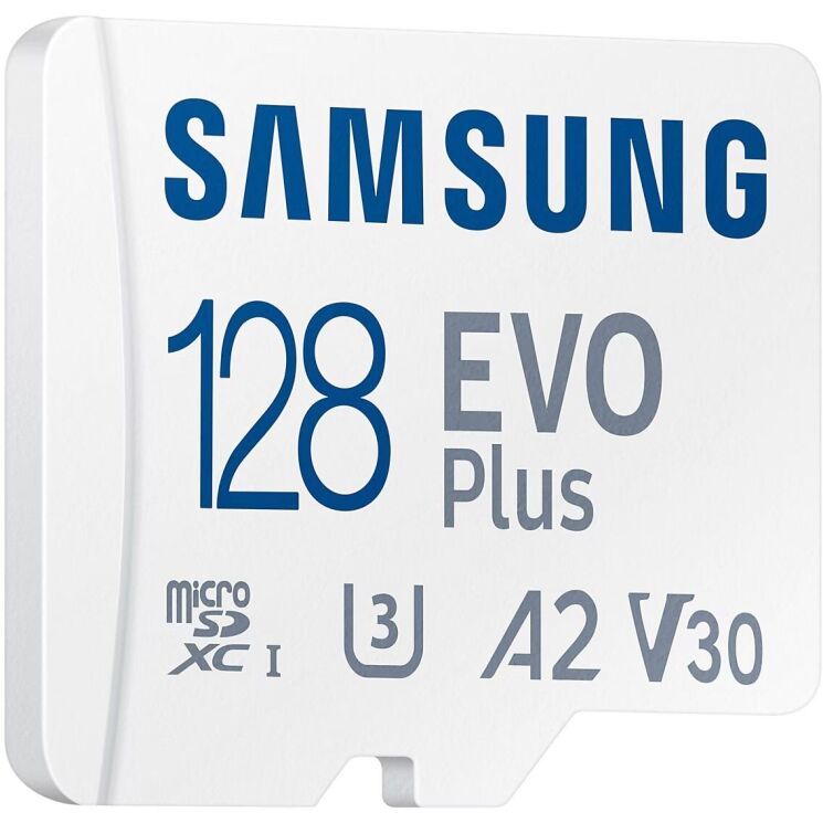 Карта памяти MicroSDXC Samsung EVO Plus 128GB C10 UHS-I R160MB/s + адаптер (MB-MC128SA/EU) - White: фото 6 из 14