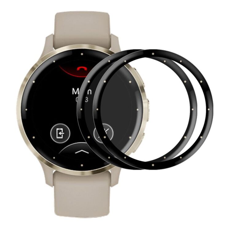 Комплект защитных пленок HAT PRINCE 3D Screen Protector для Garmin Venu 3S - Black: фото 1 из 9