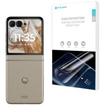 Комплект защитных пленок на внешний экран (2шт) RockSpace Explosion-Proof SuperClear для Motorola Razr 50: фото 1 из 1