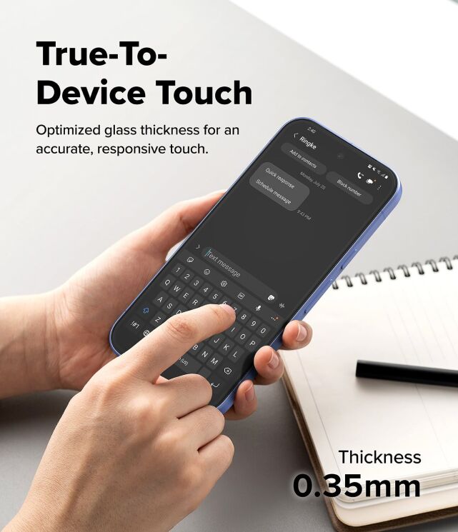 Комплект защитных стекол (2шт) Ringke Screen Protector Tempered Glass для Google Pixel 10a (8800328818439): фото 7 из 15