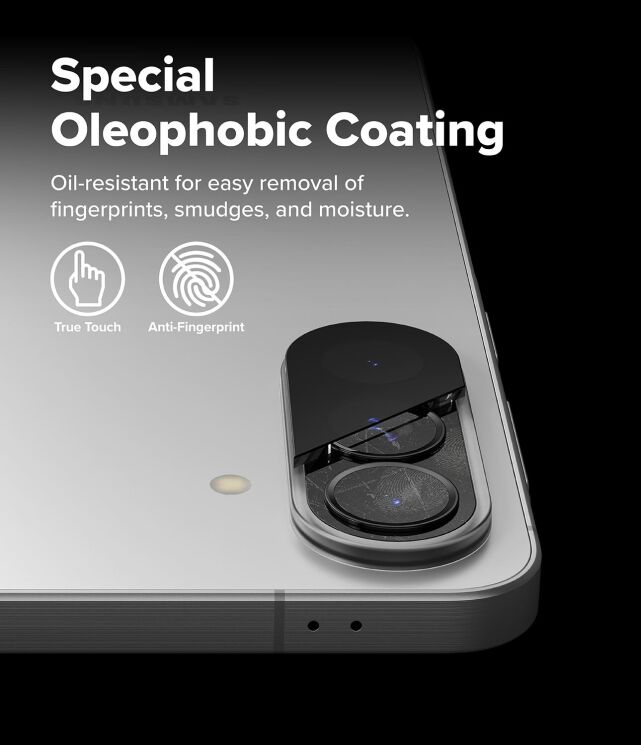 Комплект захисних стекол Ringke Camera Protector Glass для Samsung Galaxy A37 (A376) / Galaxy A57 (A576) 8800328818200 - Black: фото 10 з 14