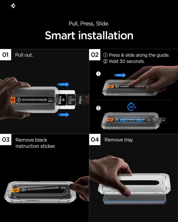 Комплект защитных стекол Spigen GLAS.tR EZ Fit Pro Anti Reflection для Samsung Galaxy S26 (S942) AGL11092: фото 11 из 14