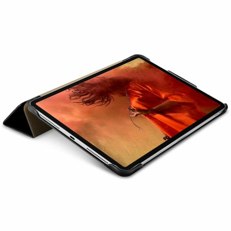 Кожаный чехол ICARER Leather Cover для Apple iPad Pro 11 (2020/2021/2022) / Air 11 M3/M2 (2025/2024) - Black: фото 15 из 21