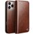 Кожаный чехол QIALINO Classic Case для Apple iPhone 17 Pro - Brown: фото 1 из 13