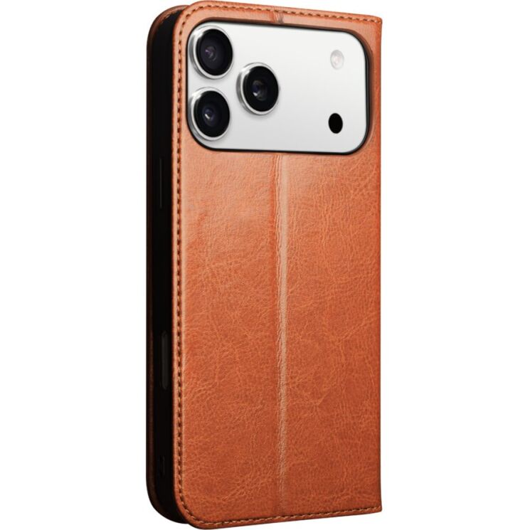 Шкіряний чохол QIALINO Classic Case для iPhone 18 Pro Max / 17 Pro Max - Light Brown: фото 5 з 13