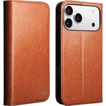 Шкіряний чохол QIALINO Classic Case для iPhone 18 Pro Max / 17 Pro Max - Light Brown: фото 1 з 13