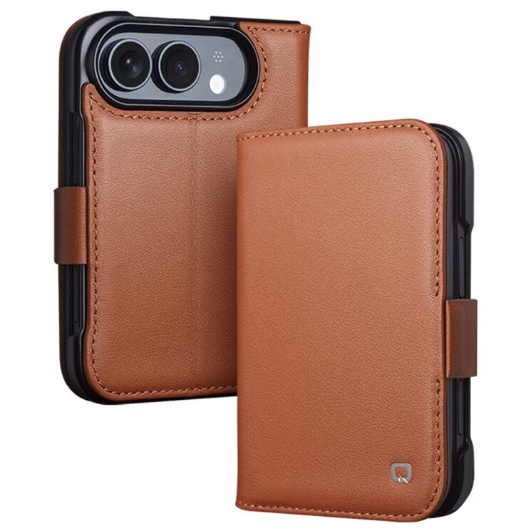 Кожаный чехол QIALINO Wallet Case (FF) для iPhone Duo - Terracotta (435022TC) Кожаный чехол QIALINO Wallet Case (FF) для iPhone Duo - Terracotta: фото 3 из 13