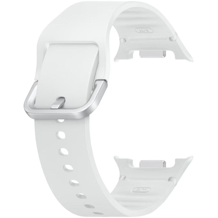 Оригинальный ремешок Sport (S/M) для Samsung Galaxy Watch 8 (40/44mm) / 8 Classic (ET-SNL32SWEGEU) - White: фото 3 из 3