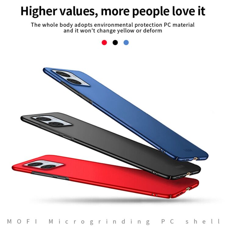 Пластиковый чехол MOFI Slim Shield для Motorola Edge 50 Fusion - Blue: фото 3 из 9