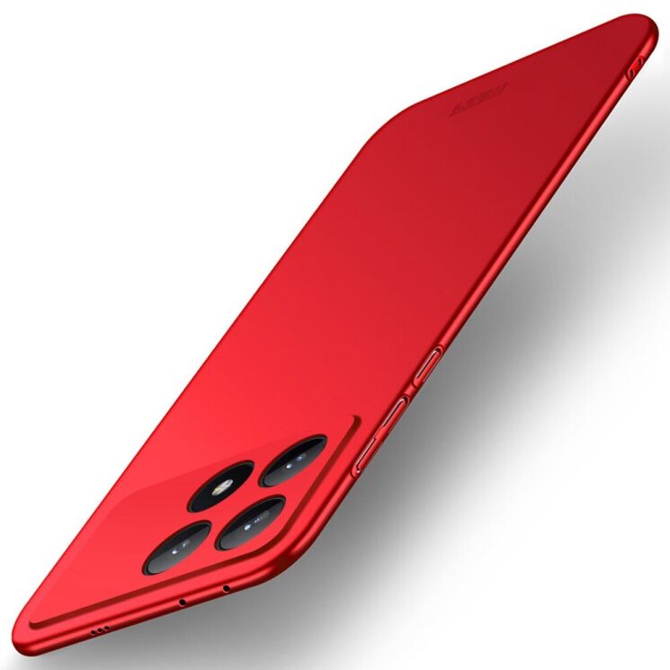 Пластиковый чехол MOFI Slim Shield для Xiaomi Poco F6 Pro - Red: фото 1 из 9