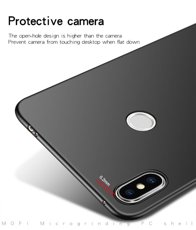 Пластиковый чехол MOFI Slim Shield для Xiaomi Redmi Note 6 / Note 6 Pro - Gold: фото 5 из 9
