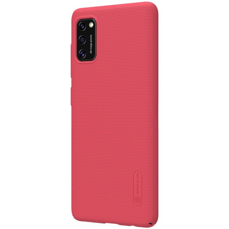 Пластиковый чехол NILLKIN Frosted Shield для Samsung Galaxy A41 (A415) - Red: фото 4 из 20
