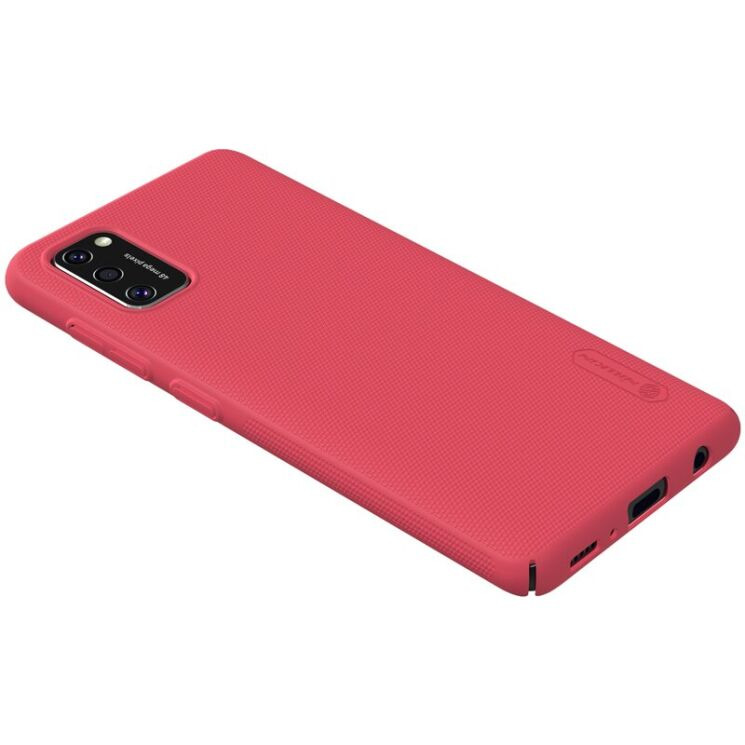 Пластиковый чехол NILLKIN Frosted Shield для Samsung Galaxy A41 (A415) - Red: фото 6 из 20