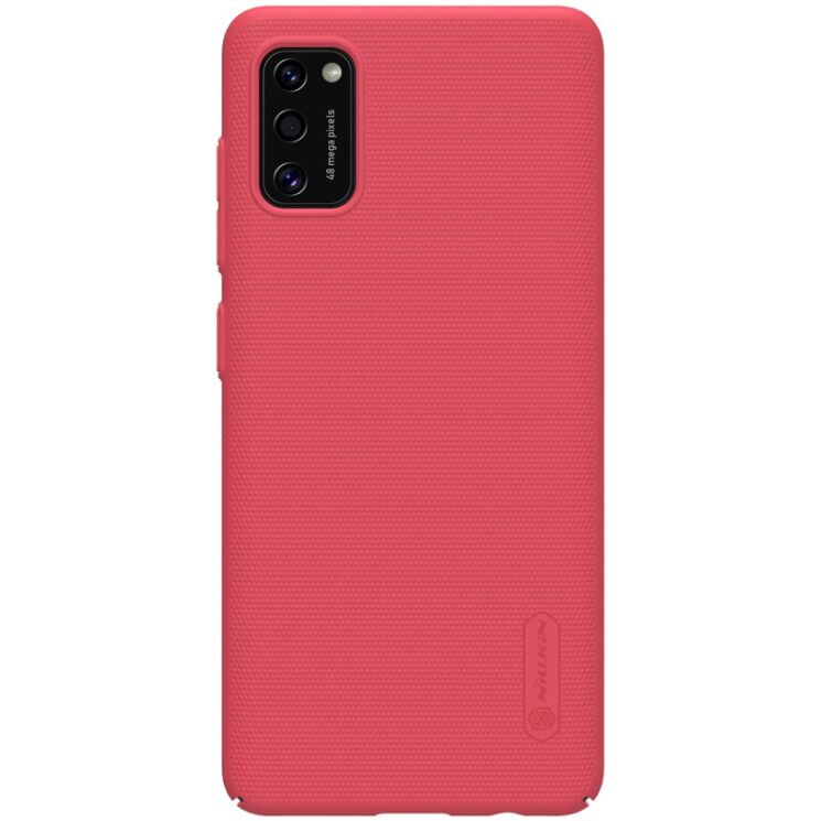 Пластиковый чехол NILLKIN Frosted Shield для Samsung Galaxy A41 (A415) - Red: фото 2 из 20