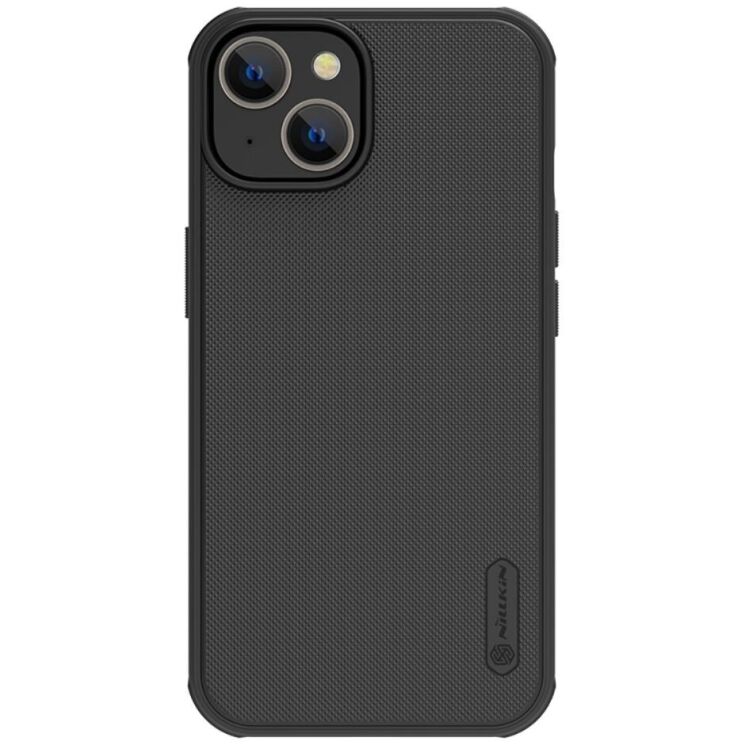 Пластиковый чехол NILLKIN Frosted Shield Pro Magnetic для Apple iPhone 15 - Black: фото 1 из 15