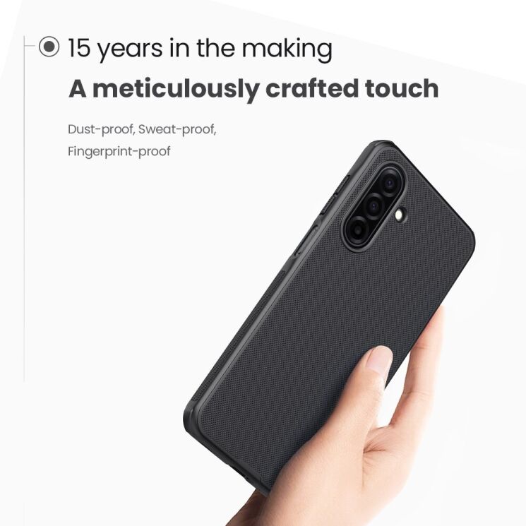 Пластиковий чохол NILLKIN Frosted Shield Pro Magnetic для Samsung Galaxy A17 (A175) - Black: фото 7 з 16