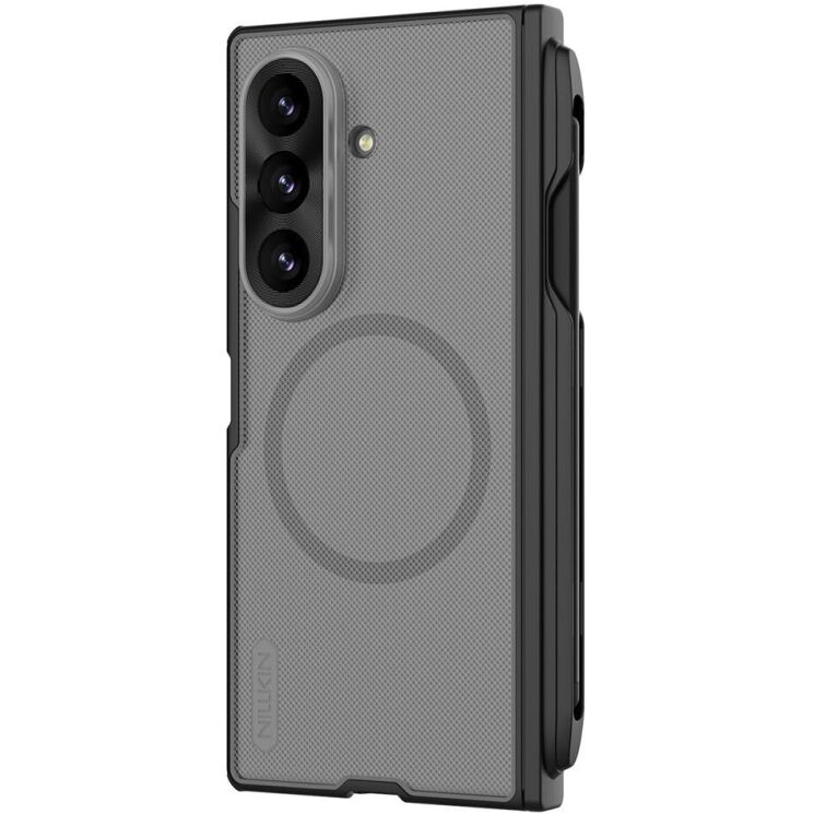 Пластиковий чохол NILLKIN Super Frosted Shield Magnetic (S Pen) для Samsung Galaxy Fold 8 Ultra - Transparent Black (424070B) Пластиковий чохол NILLKIN Super Frosted Shield Magnetic (S Pen) для Samsung Galaxy Fold 8 Ultra - Transparent Black: фото 4 з 20