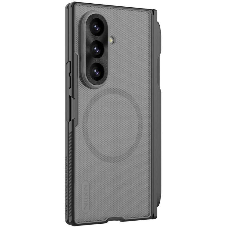 Пластиковий чохол NILLKIN Super Frosted Shield Magnetic (S Pen) для Samsung Galaxy Fold 8 Ultra - Transparent Black (424070B) Пластиковий чохол NILLKIN Super Frosted Shield Magnetic (S Pen) для Samsung Galaxy Fold 8 Ultra - Transparent Black: фото 3 з 20