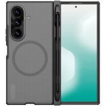 Пластиковий чохол NILLKIN Super Frosted Shield Magnetic (S Pen) для Samsung Galaxy Fold 8 Ultra - Transparent Black: фото 1 з 20