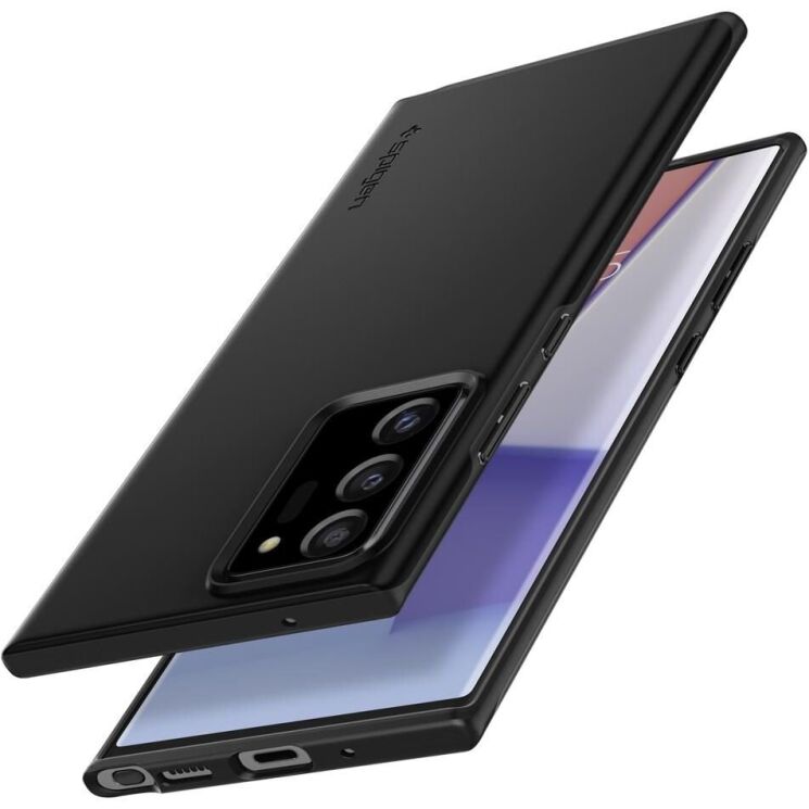 Пластиковый чехол Spigen (SGP) Thin Fit для Samsung Galaxy Note 20 Ultra (N985) - Black: фото 3 из 15