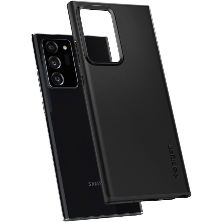 Пластиковый чехол Spigen (SGP) Thin Fit для Samsung Galaxy Note 20 Ultra (N985) - Black: фото 4 из 15