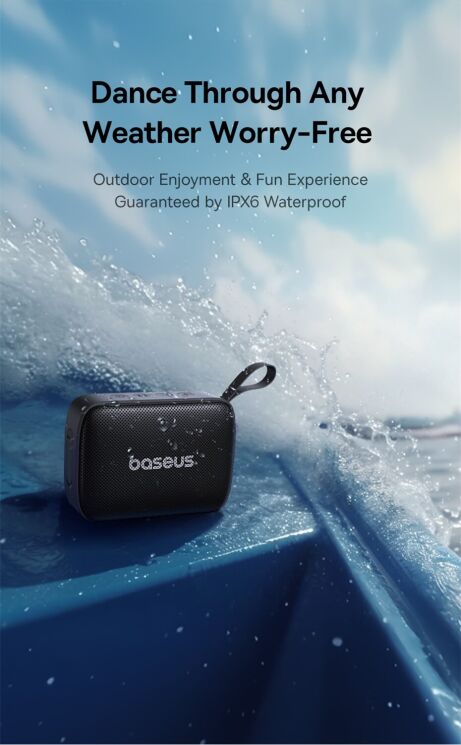 Портативная акустика Baseus OS AeQur 30 Mini (A20077900123-00) - Cosmic Black: фото 11 из 23