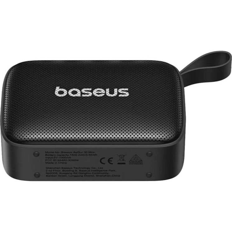 Портативная акустика Baseus OS AeQur 30 Mini (A20077900123-00) - Cosmic Black: фото 3 из 23