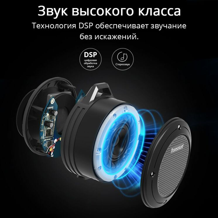 Портативна акустика TRONSMART Element T4 Portable Bluetooth Speaker - Red: фото 8 з 10