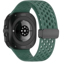 Ремешок Deexe Astra Strap для Samsung Galaxy Watch Ultra (47mm) - Dark Green: фото 1 из 9